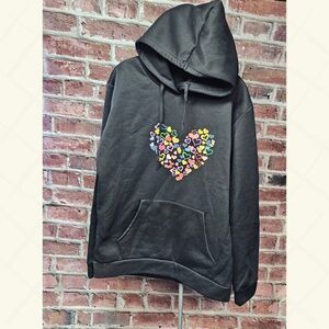 Unisex Ultra Soft Cozy HEARTS Sweatshirt Hoodie XL‎